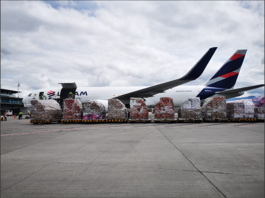 O que a Latam Cargo mais transportou do Brasil para o exterior em