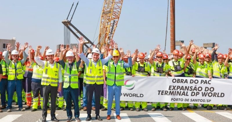 DP World inicia expansão do terminal no Porto de Santos e amplia capacidade logística nacional
