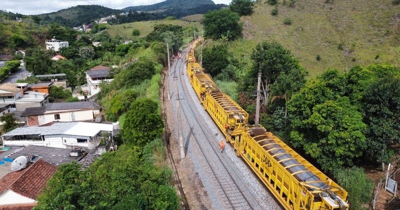 MRS Logística atinge marco de 100 km de linhas férreas renovadas no Projeto GIV