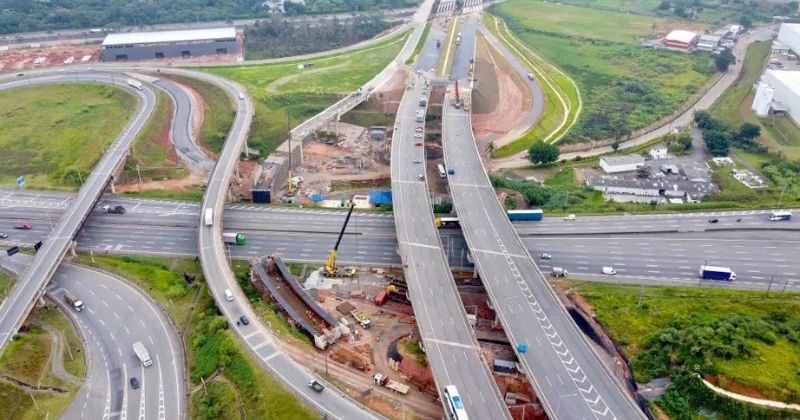 Içamento de vigas do Rodoanel Norte provoca interdições na Rodovia Presidente Dutra nos dias 30 e 31 de agosto