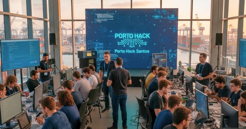 Porto Hack Santos 2025 desafia equipes com inteligência artificial aplicada ao PCS portuário