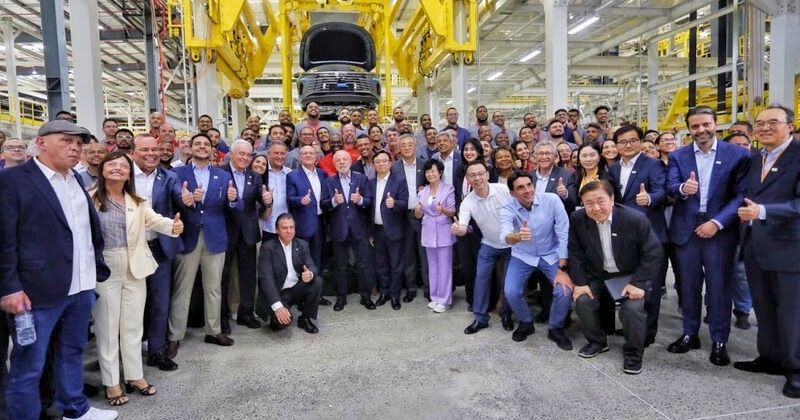 BYD inaugura fábrica em Camaçari (BA) e lança carro super-híbrido plug-in flex