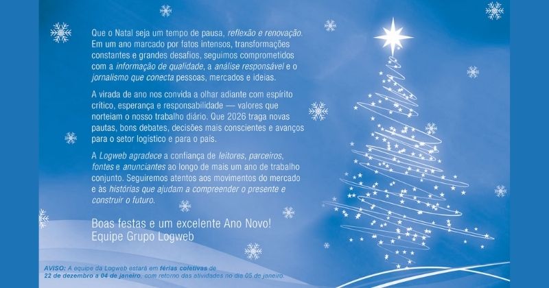 Logweb deseja boas festas a todos e retorna às atividades em 5/1