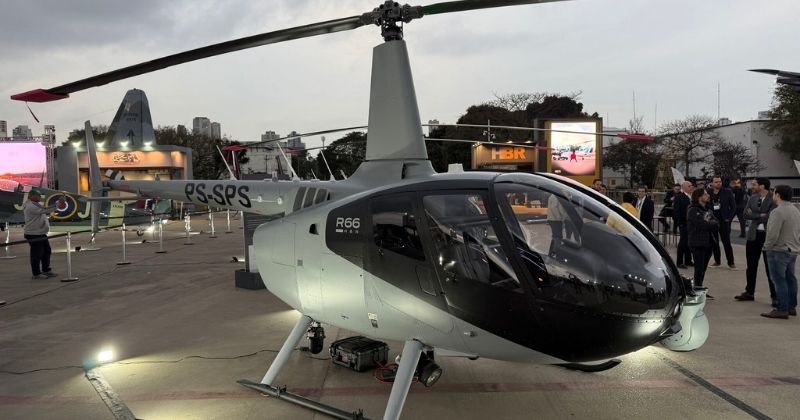 Transporte aéreo da Rhenus Logistics movimenta remessa histórica de helicópteros no Aeroporto de Vitória