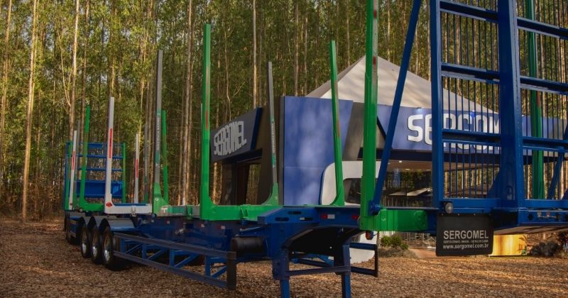 Sergomel apresenta Super Bitrem florestal para otimizar transporte rodoviário de madeira
