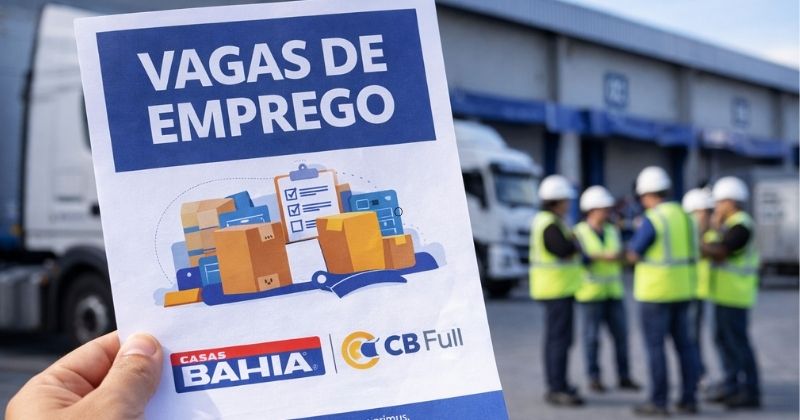 CB Full anuncia 200 vagas de emprego para reforçar a operação logística das Casas Bahia em oito estados