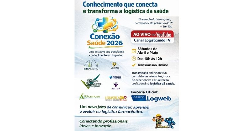 Conexão Saúde 2026 promove debates e atualização na logística da saúde com transmissão online
