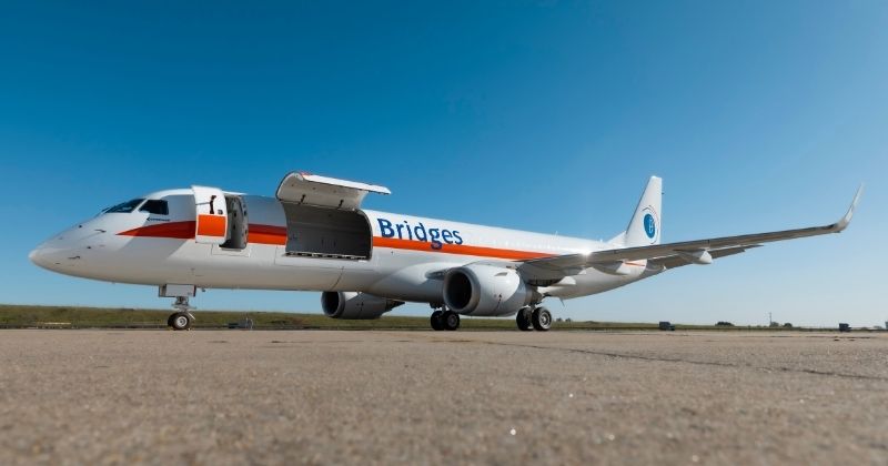 Cargueiro E190F da Embraer entra em operação comercial com a Bridges Air Cargo na Europa