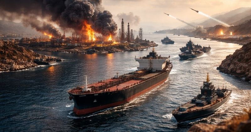 Fechamento do Estreito de Ormuz e ataques no Oriente Médio elevam expectativa sobre o preço do barril