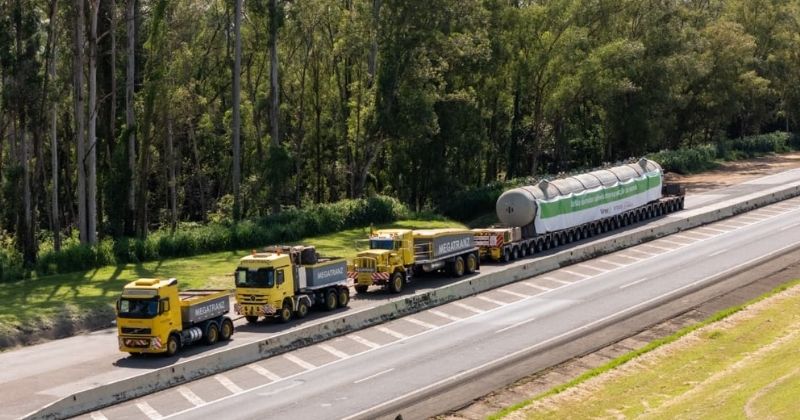 Projeto Sucuriú mobiliza transporte de cargas pesadas entre portos de Santos e Paranaguá rumo a Mato Grosso do Sul
