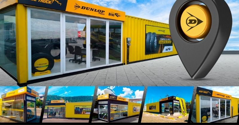Lojas containers Dunlop avançam nas rodovias e ampliam atendimento ao caminhoneiro