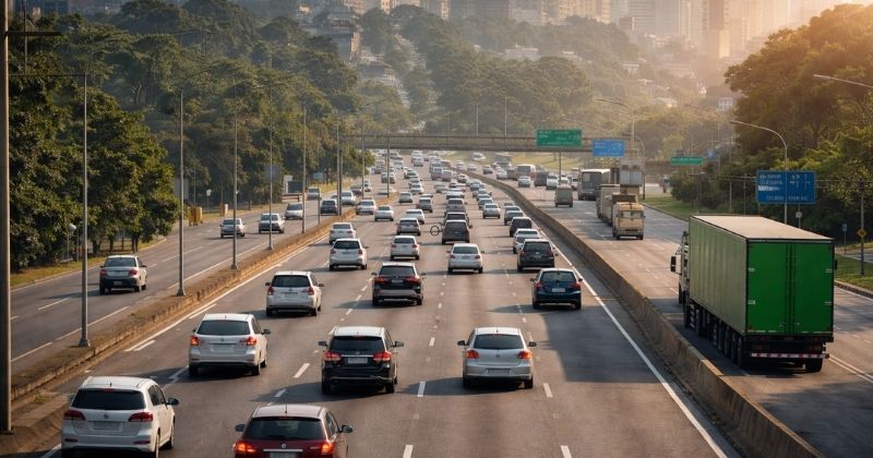 Alta no tráfego rodovias paulistas reflete avanço de veículos leves e pesados, aponta Veloe/Fipe