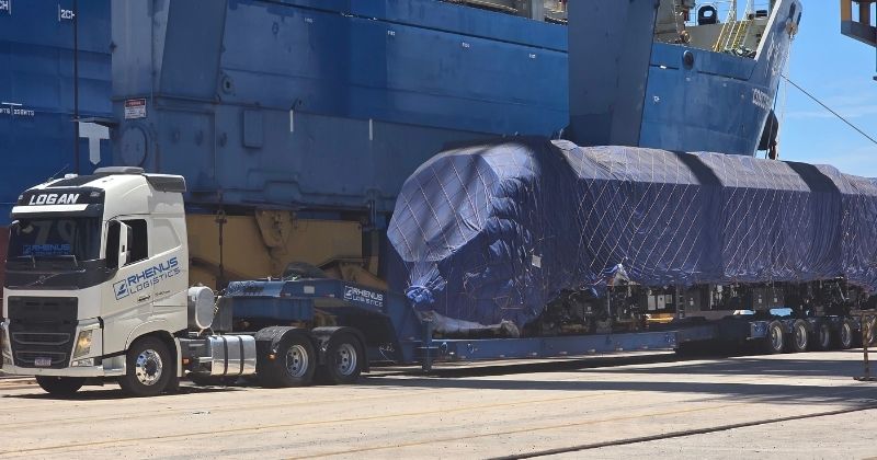 Rhenus Logistics coordena a entrega contínua de 24 novos trens para o Metrô de Belo Horizonte, MG