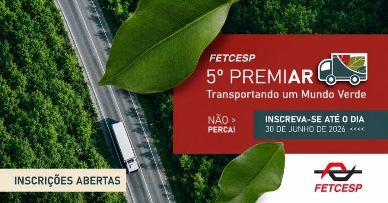 PremiAR 2026: inscrições para prêmio de sustentabilidade no transporte seguem até 30 de junho