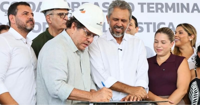 Conexão ferroviária entre a Transnordestina e o TUP Nelog no Pecém, CE, começa a ser implantada