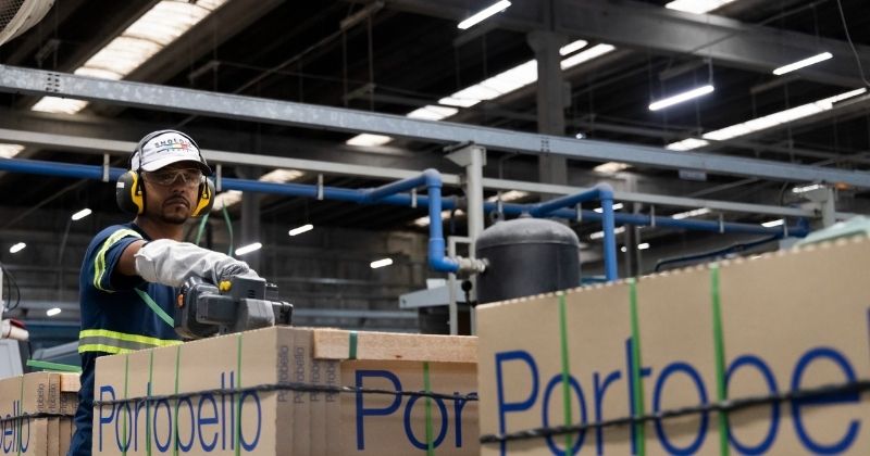 Economia circular na logística permite à Cerâmica Portobello evitar 848 toneladas de resíduos e economizar R$ 712 mil por ano
