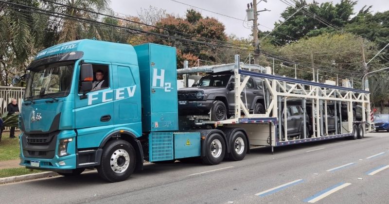 GWM realiza primeiro transporte de carga com caminhão a hidrogênio da América Latina