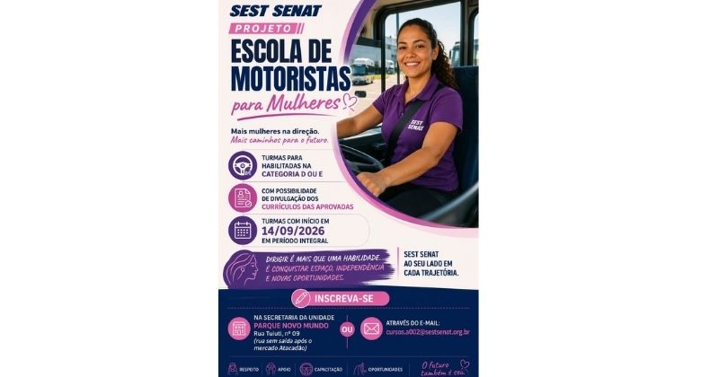 Mulheres motoristas: LOTS Group e SEST SENAT abrem nova turma em São Paulo