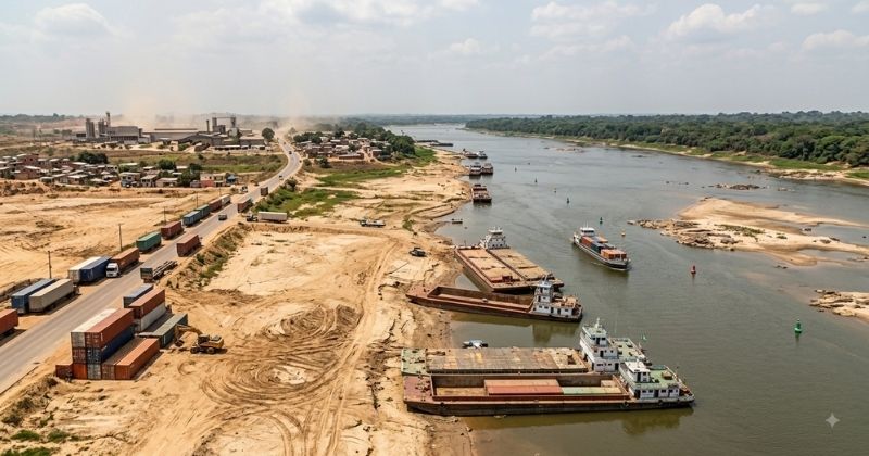 Transporte fluvial na Amazônia exige planejamento logístico antecipado durante período de seca