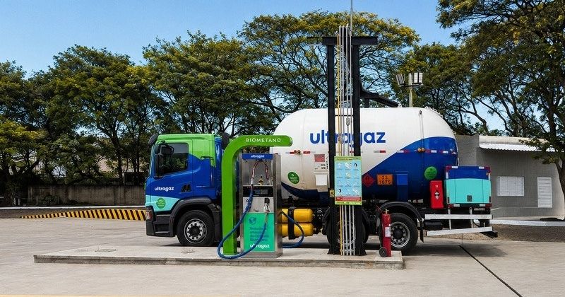Estação de biometano em Paulínia, SP, amplia uso de combustível renovável no transporte pesado da Ultragaz